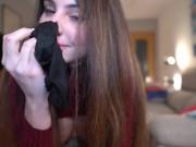 Hermanastra enfadada: ¿porqué me robas mis bragas? ¿quieres unas usadas? Pamsnusnu 16/16