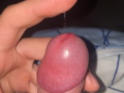 Could not stand anymore… amateur cumshot after touching with my finger
