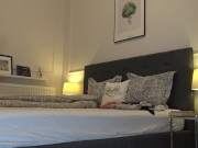 Nudist girl goes solo in the bedroom 2/16