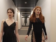 Two sexy vampiresses catch a new guy to play with 1/16