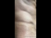 Hard in the bathroom Chris Diamond hot and rough handjob