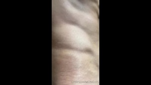 Hard in the bathroom Chris Diamond hot and rough handjob