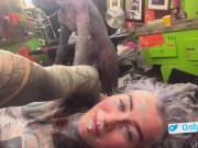 Girl gets fucked from Tattoo Artist after the session in the Studio 1/16