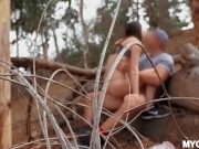 MYGF - Marina Woods & Ken , J. Jay Meet Up And Go In The Secluded Park To Try Some Public Fuck 8/16