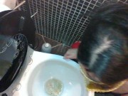 Delicious urinal💕smiling and passive... 15/16