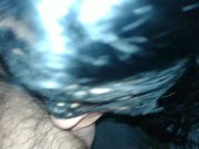 Public park whore worship fat uncut cock on her knees 11/16
