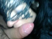 Public park whore worship fat uncut cock on her knees 12/16