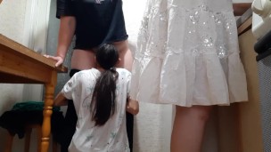 We had risky sex because of our housekeeper's back - IkaSmokS