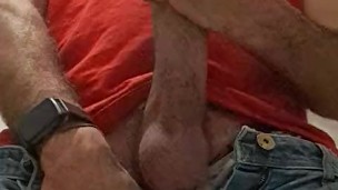 Paja en el baño y corrida explosiva