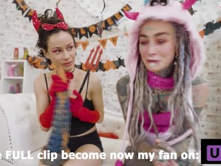 I get ANAL destroyed from Stacy Bloom with XL Dildo – Hallooween special teaser