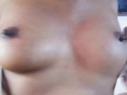 ලංකාවේ කෙල්ලගෙ කුක්කු ආතල්  sri lankan girl boobs fun 15/16