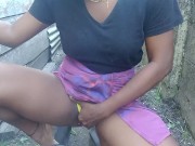 EBONY PEE OUDOOR TO SEDUCES NIGHBOUR HUSBAND 9/16