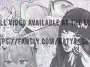 gives a deep blowjob and spits on stockings. got cum on nylon feet 15/16