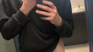 Fit chavvy Twink teases his Snapchat friends whilst bored in the pub