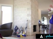 Horny Maids Fuck In Their Client's House 3/16