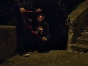 Mother in law sucking boy cock in public on dog leash 3/16