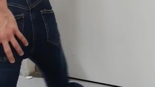 French Twink showing his pink hole and cumming