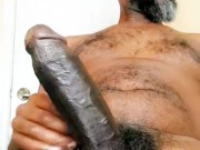 Mr Showtime69 strokes his Big Pretty Black Dick
