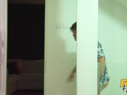 Fake Hostel - Cute Teen Girlfriend with hot tight body cheats on her boyfriend with an older man 15/16