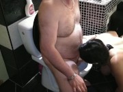 Bbw mother in law sucking dick ower toilet bowl 3/16