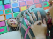 Cute wild alternative goth lesbians anal fucking each other with big toys - atm, pussy licking, tattoo 16/16