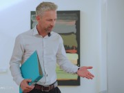 ULTRAFILMS Amazing models Kate Quinn and Rebecca Volpetti getting fucked by their tutor in this video 2/16