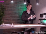 Fucked a sexy barmaid at work. Lesya Moon. 2/16