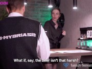 Fucked a sexy barmaid at work. Lesya Moon. 3/16