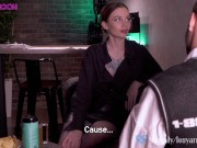 Fucked a sexy barmaid at work. Lesya Moon. 6/16