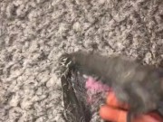 Masturbation Where I Found My Wifes Dirty Panties To Sniff, Taste, Cum On & Clean Up 10/16