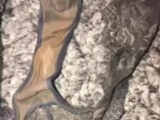 Masturbation Where I Found My Wifes Dirty Panties To Sniff, Taste, Cum On & Clean Up 5/16