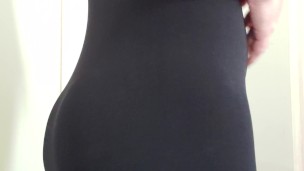 Latino femboy wearing mini dress and thong Cute Ass