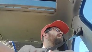 Naked car ride