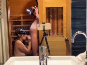 『射精』サ活中ちんこがギンギンでヤリマンを呼び出してオナホ代わりにしてやった『手コキ』 10/16