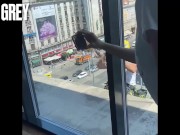 Horny Brunette Babe Gives Blowjob to Cameraman during Anal Sex Scene with Pissing 15/16