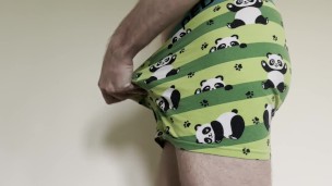 Twink in cute Undies - shows and masturbates till cum