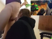 Heather Kane Edges Him so Hard he Cums All Over the Room! 3/16