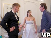 VIP4K. Bride spreads her legs in front of the wedding manager 6/16