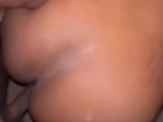 Thick Curvy Ebony Finds Her Self Bent Over Taking Backshots In The Middle Of Night 16/16