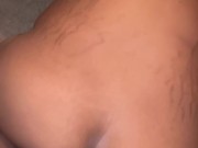 Thick Curvy Ebony Finds Her Self Bent Over Taking Backshots In The Middle Of Night 8/16