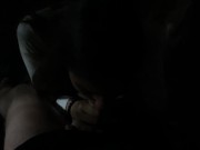 Sexy mini skirt, pussy and panties flashing before risky blowjob 9/16