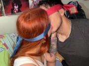 Beso profundo y baboso con mi hermanastra 4/16