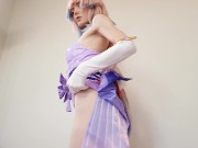 Divine priestess Sangonomiya Kokomi from Genshin Impact tastes cock and gets cum in her tight pussy 1/16