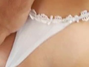 Fucking in public POV big ass latina fucking her pink pussy on street 6/16