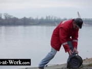 Manon Martin gets naughty with the architect 1/16