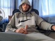 Edging my cock while having a smoke 15/16