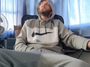 Edging my cock while having a smoke 2/16