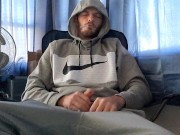 Edging my cock while having a smoke 4/16