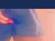 A short skirt and vibrator! 3/16