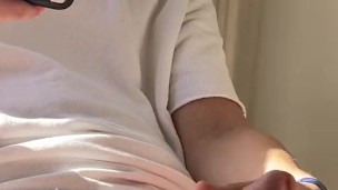 Jerking Off Next To Patio In Sunshine